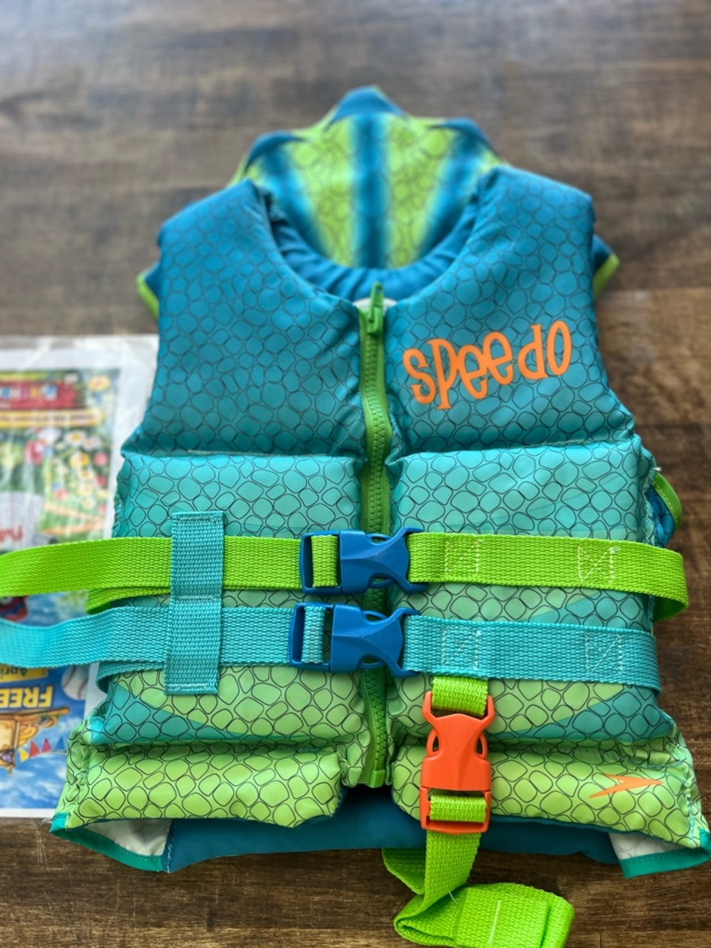 Speedo Child Life Jacket 30-50 lbs US Coast Guard Approved PFD Swim Vest